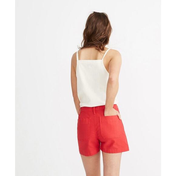 Madewell Women's High Waist Shorts - Red - Picture 3 of 12